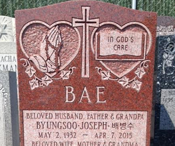 Indian Red Headstone