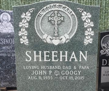 Sheehan- Evergreen Headstone